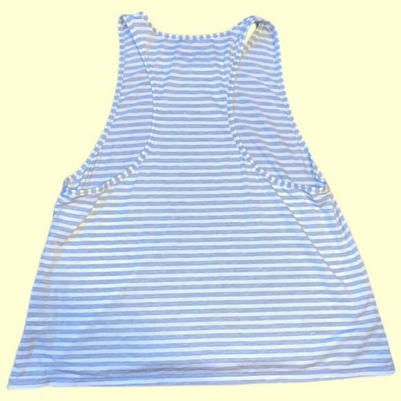 Athleta Gray & White Striped Tank Top - Picture 4 of 4